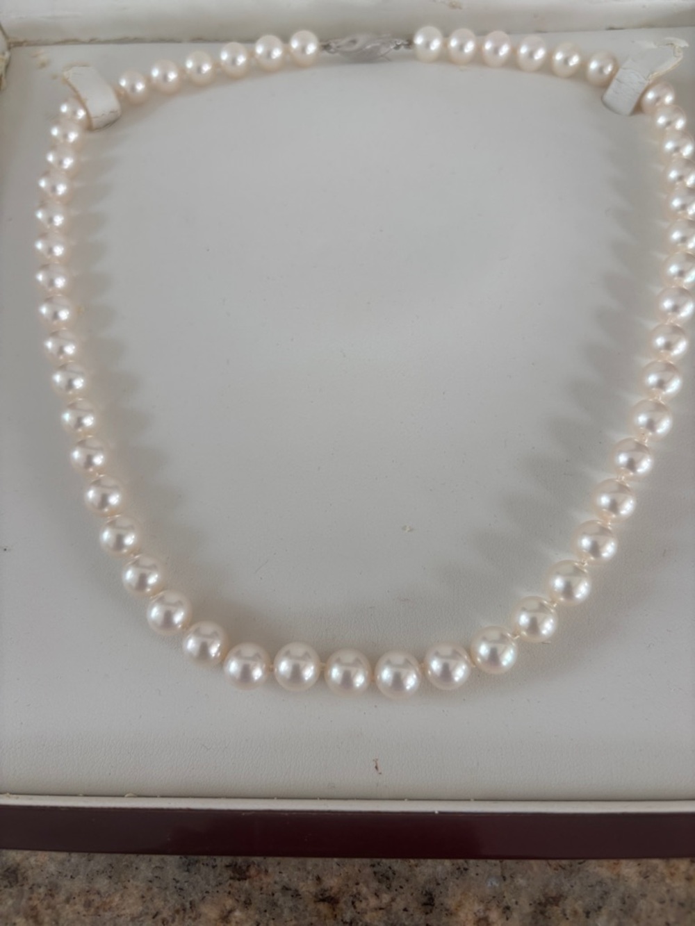 Blue Nile White Pearl Single-Strand Necklace - Picture 2 of 2